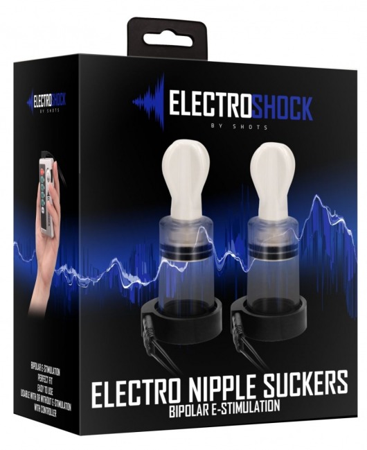 Помпы для сосков с электростимуляцией Electro Nipple Suckers - Shots Media BV - купить с доставкой в Краснодаре