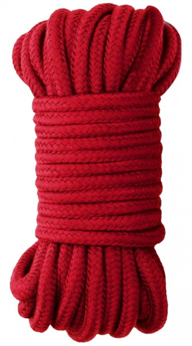 Красная веревка для бондажа Japanese Rope - 10 м. - Shots Media BV - купить с доставкой в Краснодаре