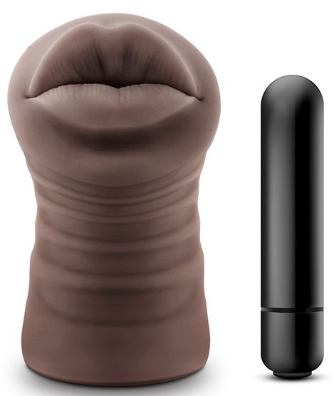 Коричневый мастурбатор-ротик Renee - Blush Novelties - в Краснодаре купить с доставкой