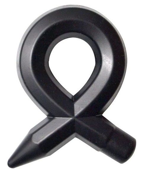 Чёрное силиконовое эрекционное кольцо RINGS LIQUID SILICONE - Dream Toys - в Краснодаре купить с доставкой