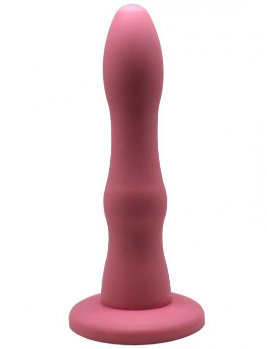 Розовый анальный фаллоимитатор на присоске - 15,5 см. - Eroticon