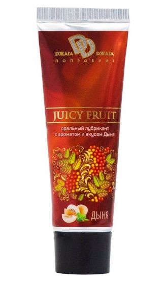 Интимный съедобный лубрикант JUICY FRUIT с ароматом дыни - 30 мл. - БиоМед - купить с доставкой в Краснодаре