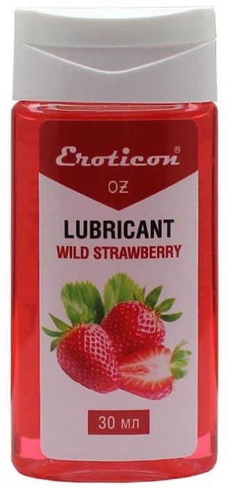 Интимная смазка Fruit Strawberry с ароматом земляники - 30 мл. - Eroticon - купить с доставкой в Краснодаре