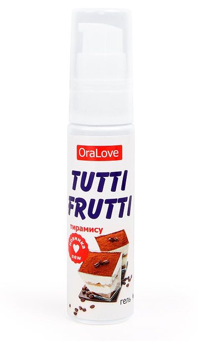 Гель-смазка Tutti-frutti со вкусом тирамису - 30 гр. - Биоритм - купить с доставкой в Краснодаре