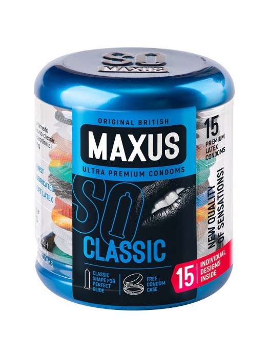 Классические презервативы в металлическом кейсе MAXUS Classic - 15 шт. - Maxus - купить с доставкой в Краснодаре