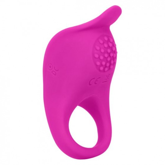 Ярко-розовое эрекционное виброкольцо Silicone Rechargeable Teasing Enhancer - California Exotic Novelties - в Краснодаре купить с доставкой