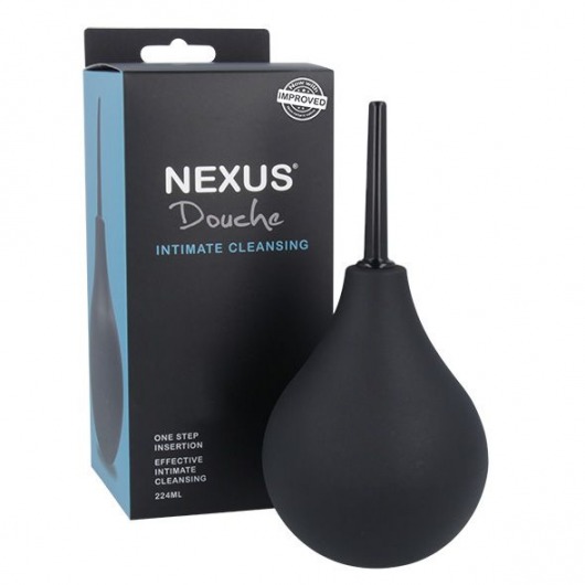 Черный анальный душ с обратным клапаном Non Return Valve Anal Douche - Nexus Range - купить с доставкой в Краснодаре