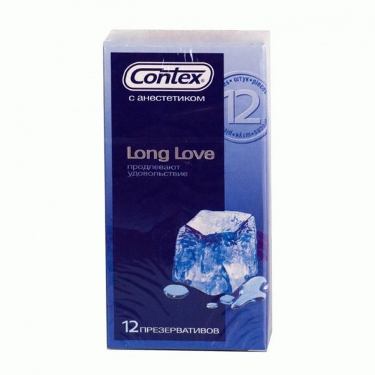 Презервативы с продлевающей смазкой Contex Long Love - 12 шт. - Contex - купить с доставкой в Краснодаре