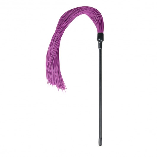 Плеть с фиолетовыми силиконовыми хвостами Purple Silicone Tickler - 45 см. - EDC Wholesale - купить с доставкой в Краснодаре