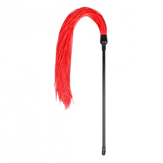 Плеть с красными силиконовыми хвостами Red Silicone Tickler - 45 см. - EDC Wholesale - купить с доставкой в Краснодаре