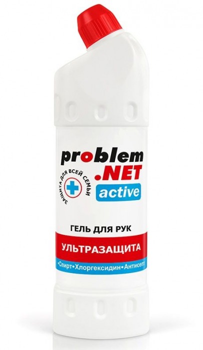 Обеззараживающий гель для рук Problem.net Active - 1000 мл. - Биоритм - купить с доставкой в Краснодаре