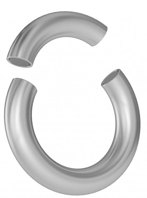 Круглое серебристое магнитное кольцо-утяжелитель - Джага-Джага - купить с доставкой в Краснодаре
