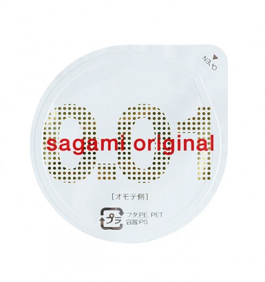 Супертонкий презерватив Sagami Original 0.01 - 1 шт. - Sagami - купить с доставкой в Краснодаре