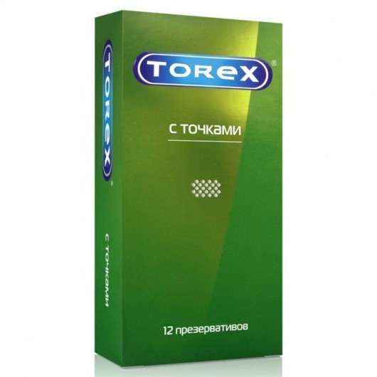 Текстурированные презервативы Torex  С точками  - 12 шт. - Torex - купить с доставкой в Краснодаре