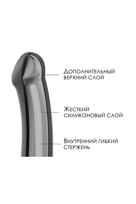 Телесный фаллос на присоске Silicone Bendable Dildo M - 18 см. - Strap-on-me - купить с доставкой в Краснодаре