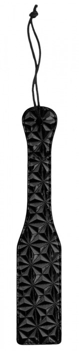 Черная шлепалка Luxury Paddle - 31,5 см. - Shots Media BV - купить с доставкой в Краснодаре