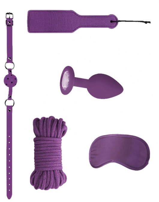 Фиолетовый игровой набор Introductory Bondage Kit №5 - Shots Media BV - купить с доставкой в Краснодаре