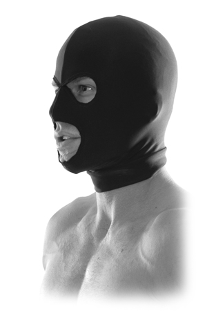 Черная маска на голову Spandex Hood - Pipedream - купить с доставкой в Краснодаре