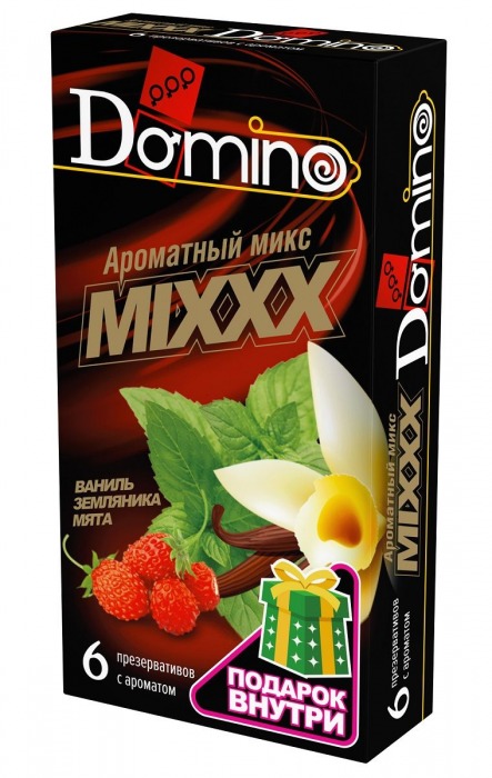Ароматизированные презервативы DOMINO  Ароматный микс  - 6 шт. - Domino - купить с доставкой в Краснодаре