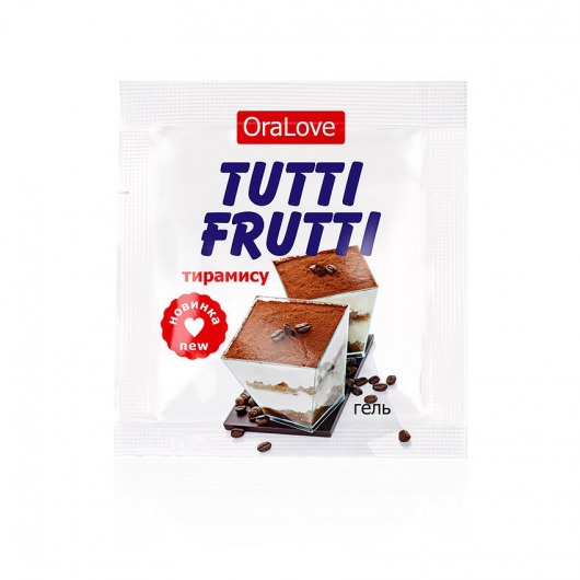 Пробник гель-смазки Tutti-frutti со вкусом тирамису - 4 гр. - Биоритм - купить с доставкой в Краснодаре