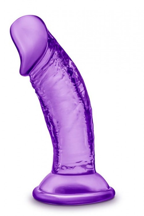 Фиолетовый фаллоимитатор на присоске SWEET N SMALL 4INCH DILDO - 11,4 см. - Blush Novelties