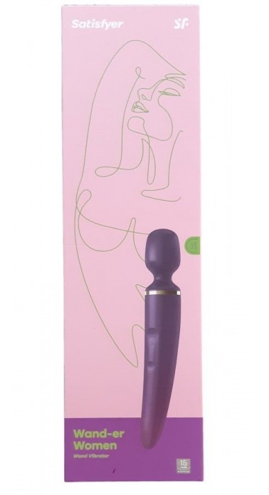 Фиолетовый вибратор Satisfyer Wand-er Woman - Satisfyer