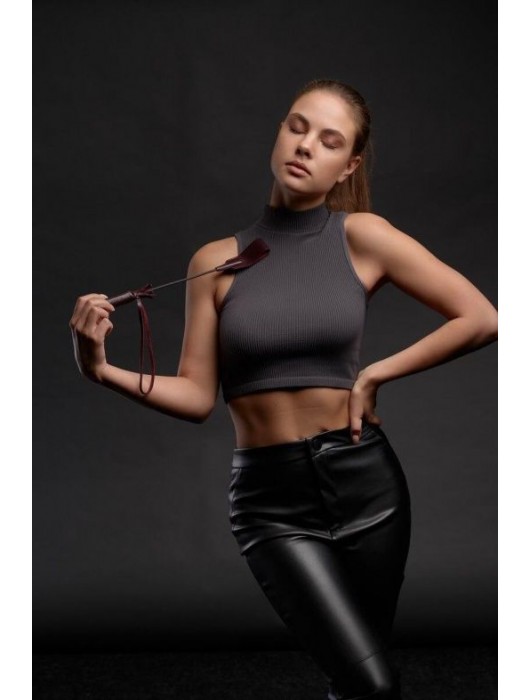 Бордовый стек Ladys Arsenal - 24 см. - БДСМ Арсенал - купить с доставкой в Краснодаре