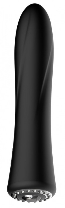 Черный классический вибромассажер Jewel - 19,5 см. - Shots Media BV