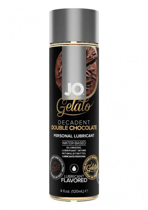 Лубрикант с ароматом шоколада JO GELATO DECADENT DOUBLE CHOCOLATE - 120 мл. - System JO - купить с доставкой в Краснодаре
