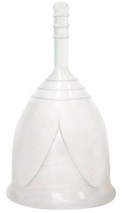 Белая менструальная чаша размера L - Тюльпан - купить с доставкой в Краснодаре