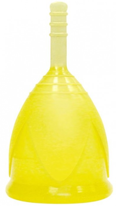 Желтая менструальная чаша размера S - Тюльпан - купить с доставкой в Краснодаре
