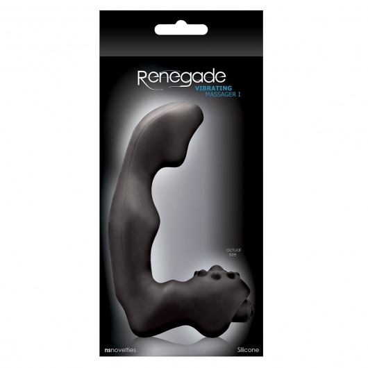 Малый черный анатомический вибростимулятор Renegade Vibrating Massager I - NS Novelties - в Краснодаре купить с доставкой