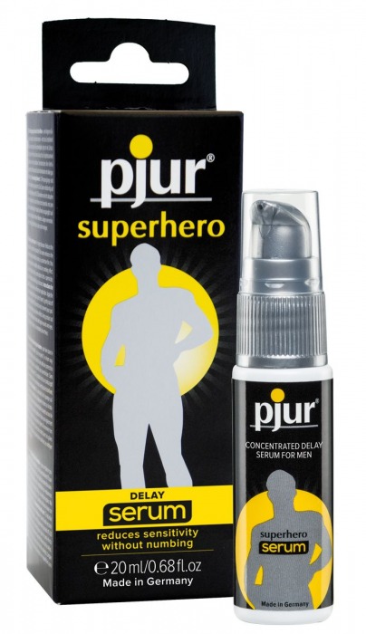 Сыворотка-пролонгатор pjur SUPERHERO Delay Serum - 20 мл. - Pjur - купить с доставкой в Краснодаре