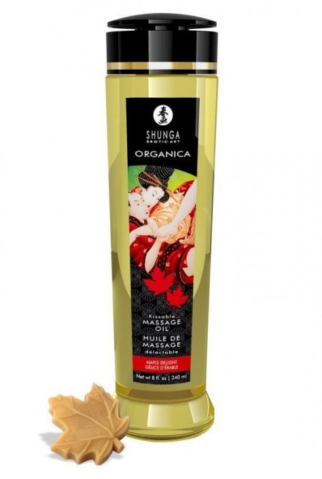 Массажное масло с ароматом кленового сиропа Organica Maple Delight - 240 мл. - Shunga - купить с доставкой в Краснодаре