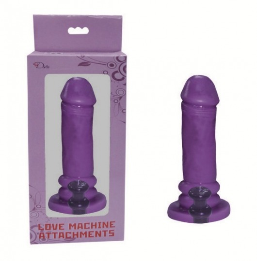 Фиолетовая насадка-фаллос для секс-машин - MyWorld - DIVA - купить с доставкой в Краснодаре