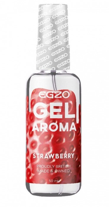 Интимный лубрикант EGZO AROMA с ароматом клубники - 50 мл. - EGZO - купить с доставкой в Краснодаре