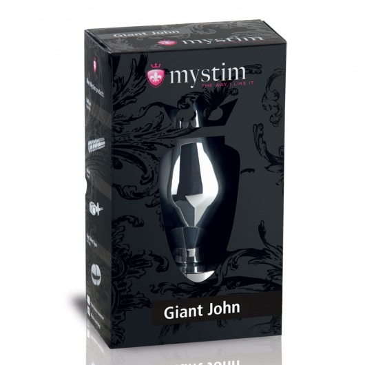Анальный электростимулятор Giant John размера XXL - 16 см. - MyStim - купить с доставкой в Краснодаре