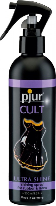 Спрей для ухода за одеждой из латекса pjur CULT Ultra Shine - 250 мл. - Pjur - купить с доставкой в Краснодаре