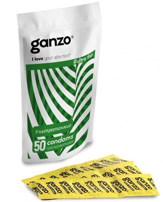 Ультратонкие презервативы Ganzo Ultra thin - 50 шт. - Ganzo - купить с доставкой в Краснодаре