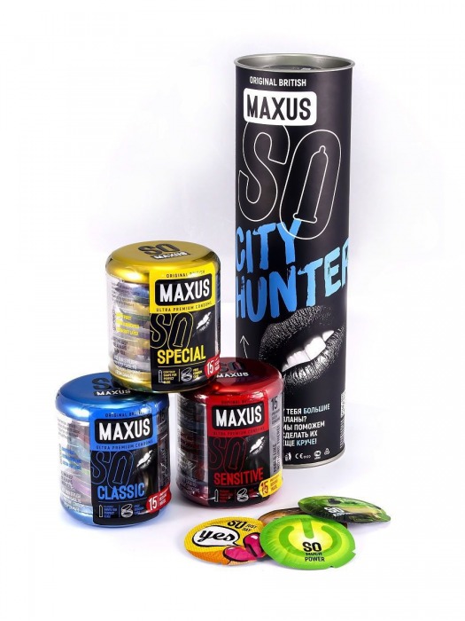 Набор презервативов MAXUS City Hunter - Maxus - купить с доставкой в Краснодаре