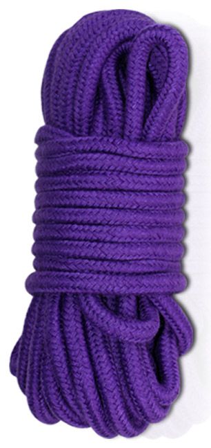 Фиолетовая верёвка для любовных игр - 10 м. - Lovetoy - купить с доставкой в Краснодаре