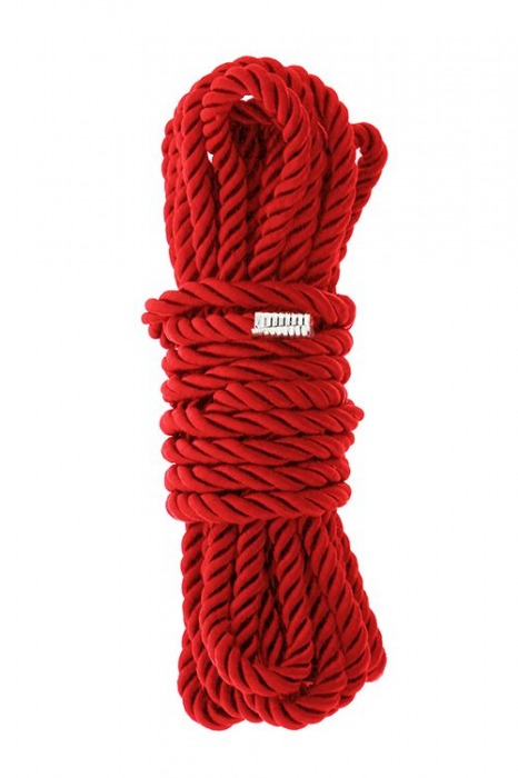 Красная веревка для шибари DELUXE BONDAGE ROPE - 5 м. - Dream Toys - купить с доставкой в Краснодаре
