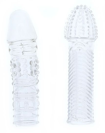 Комплект из 2 прозрачных насадок на пенис PENIS EXTENDER PACK - Dream Toys - в Краснодаре купить с доставкой