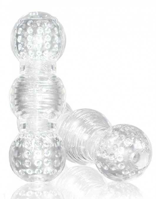 Прозрачный фигурный мастурбатор Master Stroker - Blush Novelties - в Краснодаре купить с доставкой