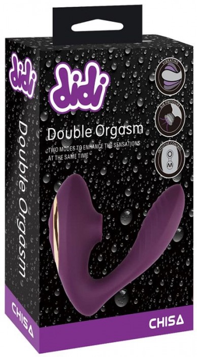 Фиолетовый вибростимулятор Double Orgasm - Chisa
