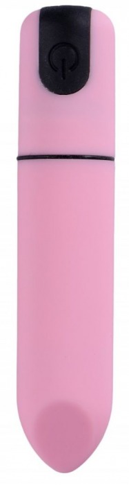 Розовая гладкая коническая вибропуля - 8,5 см. - Джага-Джага