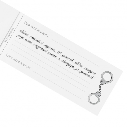 Эротическая игра-купоны «Чековая книжка. Накажи меня» - Сима-Ленд - купить с доставкой в Краснодаре