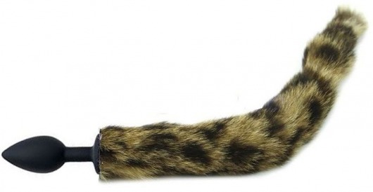 Черная анальная пробка с кошачьим хвостиком - Vandersex