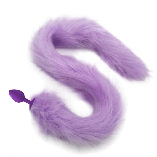 Фиолетовая пробка с пушистым сиреневым хвостиком - Vandersex