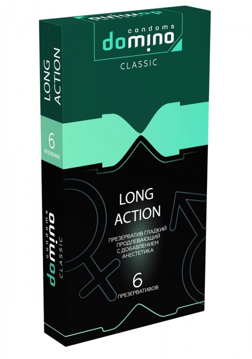 Презервативы с пролонгирующим эффектом DOMINO Classic Long action - 6 шт. - Domino - купить с доставкой в Краснодаре